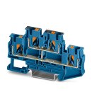 Doppelstockklemme PTTB 4-PV BU Push-in 30 A 500 V blau