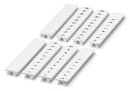 Zackband ZB 5,08 LGS L1-N-PE weiß 10er Streifen