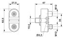 Y-Verteiler SAC-4PY-FS/MS-FS F VP SH 4-polig M12...