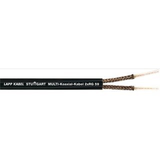 Lapp Koaxialkabel MULTI-COAXIAL-CABLE 2XRG 59 B/U 500 M (2170056/500)