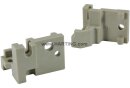 DIN-Power Rastelelement B BR15mm Mutter M2,5 Kunststoff...