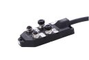 M12 Verteilerbox har-SAB 5-polig 4 Ports 10 m PUR