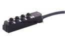 Verteilerbox M8/8/3p PAC 2m PUR Rundsteckverbinder 3-polig