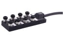 M12/8/5p Verteilerbox PAC 5m PVC 5-polig 9 A