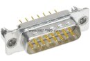 D-Sub 15-polig Stecker gerade Wellenlötung 47 pF Filter