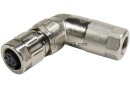 M12 slim angled female A-cod 8-polig Kabelsteckverbinder...