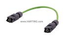 Han 1A CA M12-D-cod. Kabelkonfektionen 4-adrig 10m PVC...
