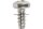 Befestigungsschraube BZ 2,9 x 6,5 mm vernickelt 1,6 mm Leiterplatte