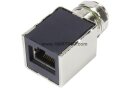 Adapter M12 RJ45 Cat 5a Wanddurchführung 4-polig...