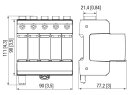 PV-Überspannungsableiter Typ 1+2 500425 1100 V 20 kA
