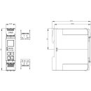 Digitales Überwachungsrelais 3UG5742-1CW30 Strom Spannung CosPhi Bluetooth