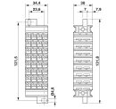 Rangierwabe PTMC 1,5/32-2H 19Z 32-polig 500 V Push-in grau