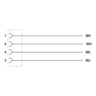 Phoenix Contact - 1341551 - SAC-4P-1,5-PUR/M12FS SH BK NC - Sensor-/Aktor-Kabel