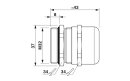 Kabelverschraubung G-INS-M32-M68N-NNES-S M32x1,5 15–21 mm IP68
