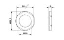 Gegenmutter M20 x 1,5 Flachmutter 26 mm Schlüsselweite PA