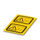 Warnschild WS-2K Klebe-Etikett Blitzpfeil 32 x 26 mm