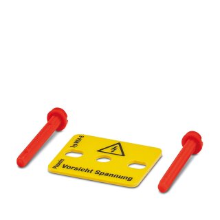 Warnschild WS 4-6 Blitzpfeil 4-polig 6 mm Rastermaß