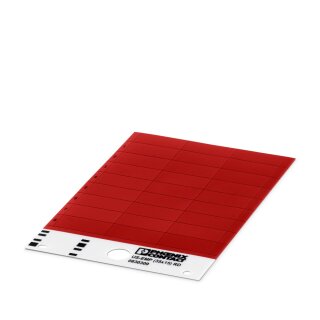 Einrastschildchen US-EMP 35×15 rot RAL 3001 24er Set