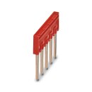 Steckbrücke FBSR 5-6 5-polig 24 A 6,2 mm rot