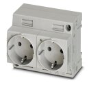 Doppelsteckdose EO-CF/UT/LED/DUO 250 V 16 A Schraubanschluss