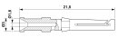 Crimpkontakt CK1,6-ED-1,50BU AG Buchse 1,6 mm 10 A