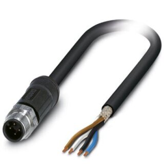 Phoenix Contact - 1454147 - SAC-4P-M12MS/10,0-28X SH OD - Sensor-/Aktor-Kabel