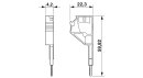 Prüfstecker PS-4/E 1-polig rot 2 A 250 V