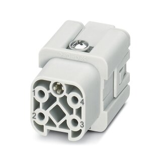 Kontakteinsatz HC-A04-I-PT-F 4+PE D7 Push-in 10 A 230/400 V