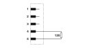 Abschlusswiderstand SAC-5P-M12MS CAN 120 Ohm M12 Stecker gerade