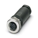 M12 Rundsteckverbinder SACC-M12FS-5CON-PG9-M Buchse...