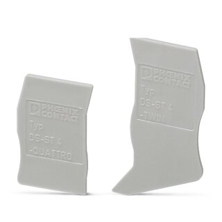 Deckelsegment DS-ST 4 grau 87 mm Höhe Abschlussdeckel