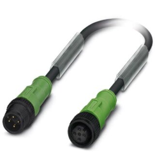 Phoenix Contact - 1442861 - SAC-4P-M12MS/ 3,0-PUR/M12FS P - Sensor-/Aktor-Kabel