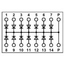 Diodenmodul EMG 45-DIO14P 14x1N4007 gemeinsame Kathode...