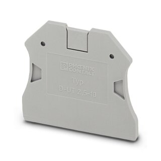 Abschlussdeckel D-UT 2,5/10 grau PA 47 mm
