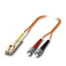 LWL-Patch-Kabel OM1 Duplex LC-ST UPC 2 m Multimode