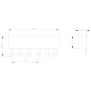 3-Phasen-Sammelschiene 3RV1915-1AB 45 mm Teilungsabstand...
