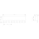3-Phasen-Sammelschiene 3RV1915-1BB 45 mm Teilungsabstand...