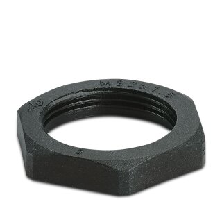 Gegenmutter WP-CN PA M32 BK Polyamid glasfaserverstärkt schwarz