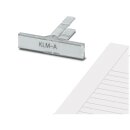 Klemmenleistenmarker KLM-A höhenverstellbar 44 x 7 mm transparent