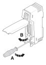 Patch-Panel PP-RJ-SC RJ45 auf Schraubklemmen CAT5e 1000 MBit/s