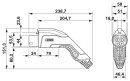 CHARX connect comfort GB/T Typ 2 AC-Ladekabel 32 A 5 m schwarz