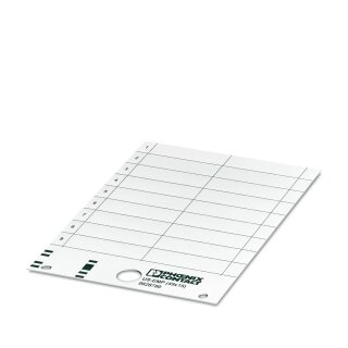 Einrastschildchen US-EMP 49X15 weiß unbeschriftet 18er-Pack