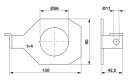Befestigungswinkel FLT-ISG-BR-56 für...