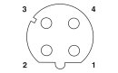 Gerätesteckverbinder Hinterwand M12 Ethernet CAT5...
