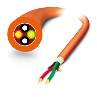 LWL-Kabel PSM-LWL-HCS-RUGGED-200/230 PCF duplex orange Meterware