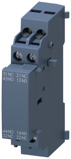 Hilfsschalter 3RV2901-1J seitlich anbaubar 2S+2Ö Schraubanschluss