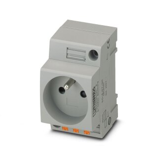 Steckdose EO-E/PT/SH 16 A 250 V AC Push-in Berührschutz grau