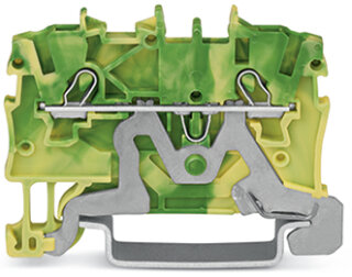 2-Leiter-Schutzleiterklemme 2000-1207 1 mm² Push-in CAGE CLAMP grün-gelb