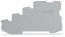 Abschluss- und Zwischenplatte 2000-5491 1 mm 4-Leiter grau