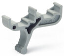 Adapter 2002-121 für Doppelstockklemmen schwenkbar grau
